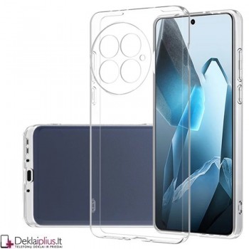 Silikoninis ploniausias dėklas su kameros apsauga - permatomas (Oneplus 13 5G)